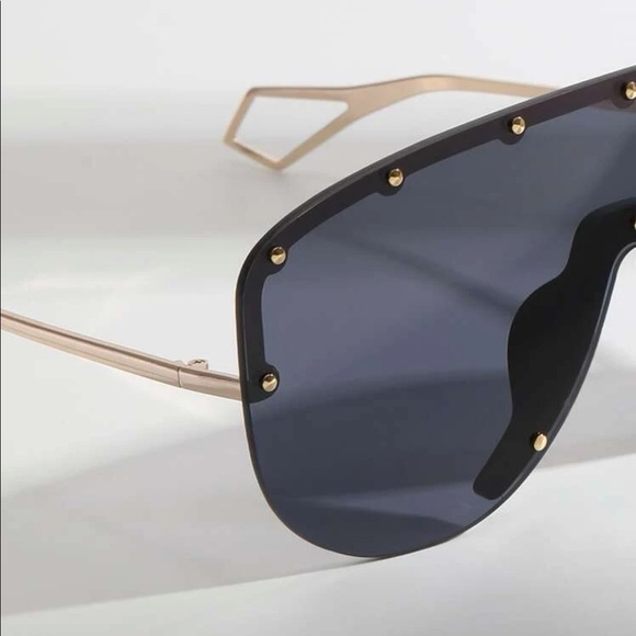Gold Studded Aviator Sunglasses - Picture 4 of 7